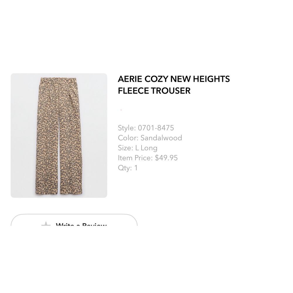 Aerie Fleece Trouser